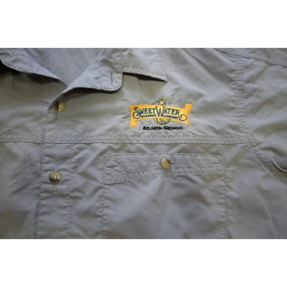 Mountain HardWear Shirt Sweet Water Brewing High Country Gray Mens Size Large - Picture 6 of 9